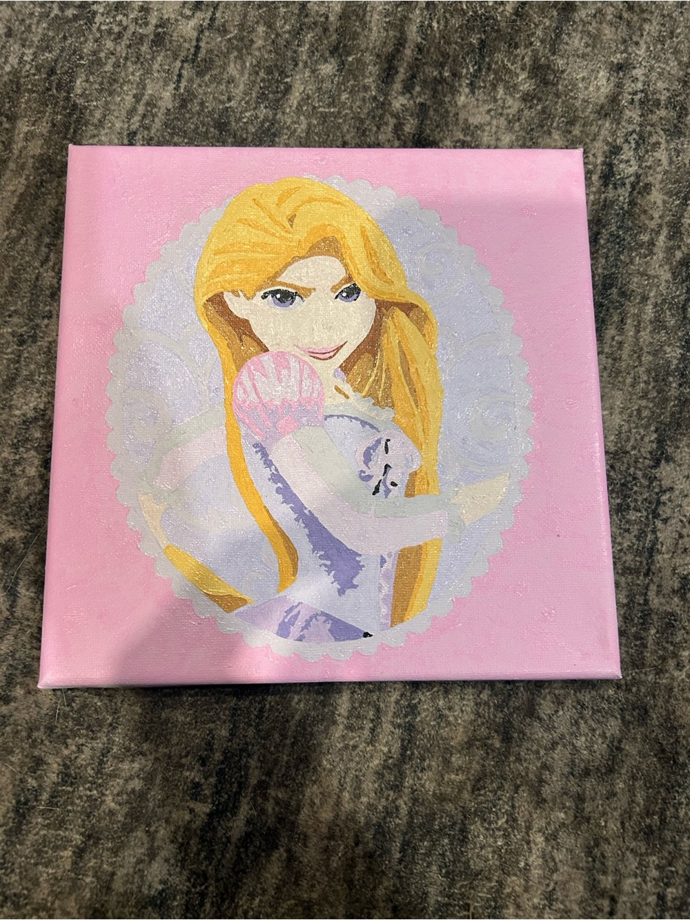 Pink Princess Canvas Wall Art